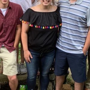 Off Shoulder Tassel Top